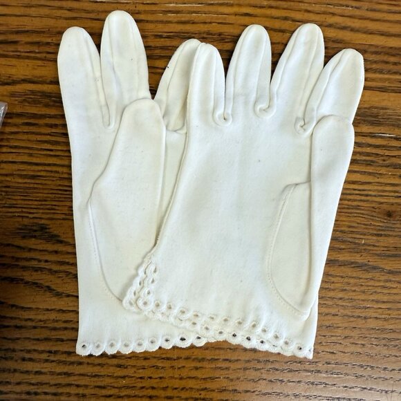 Vtg Miss Aris And Fownes Leather Gloves 1960’s Luxury SZ 6 1/2 Original Bag - Picture 4 of 12